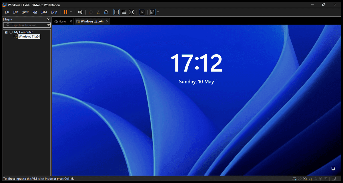 External drive OS running inside VMware