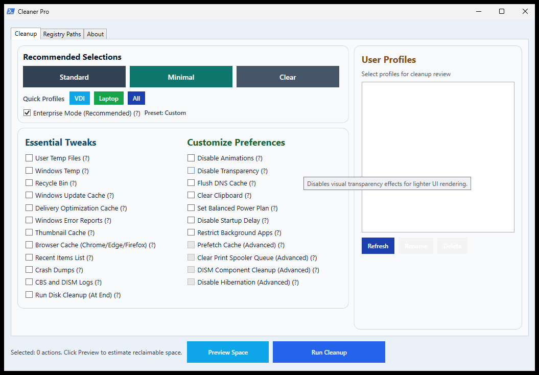 CleanOps Cleaner Pro: Smart Windows Cleanup with Safe Presets